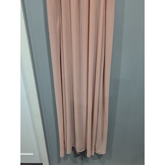 Flying Tomato Maxi Dress Peach Chiffon Embroidered Aztec Strapless Top Sz L - Picture 16 of 16